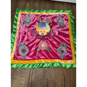 Baby Gund Blush Bug Pink Velvet Security Blanket Lovey Mirrors 58303 16x16